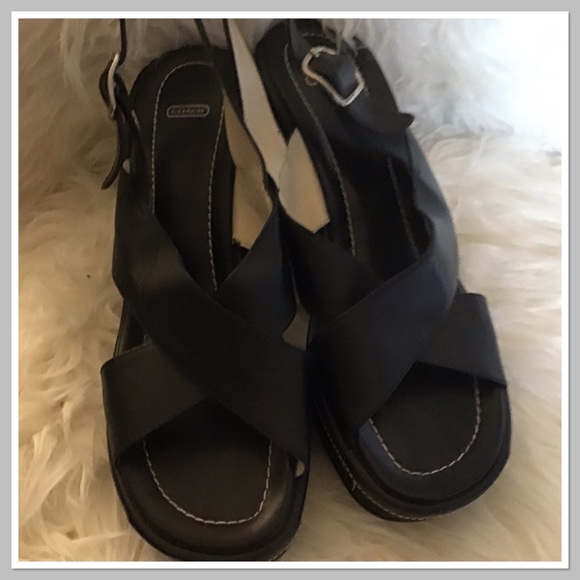 Coach Shoes - Coach Open toe wedge sandal